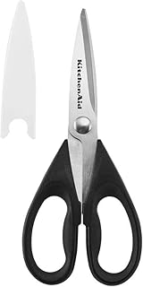 KitchenAid All Purpose Kitchen Shears with Protective Sheath Durable Stainless Steel Scissors, Dishwasher Safe