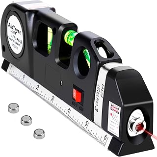 Laser Level Line Tool, Multipurpose Laser Level Kit Standard Cross Line Laser leveler Beam Tool with Metric